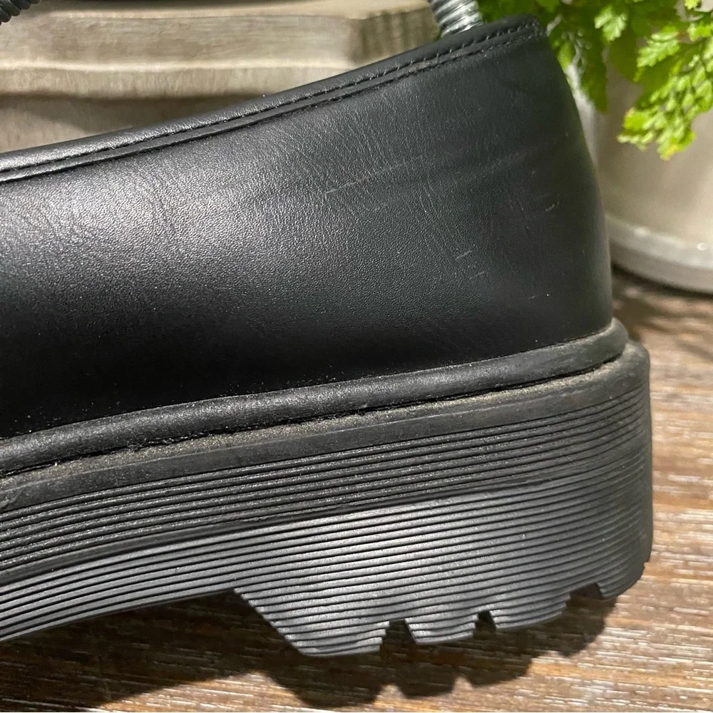 Qupid Chunky Platform Lug‎ Sole Black Shoes Women’s 41
